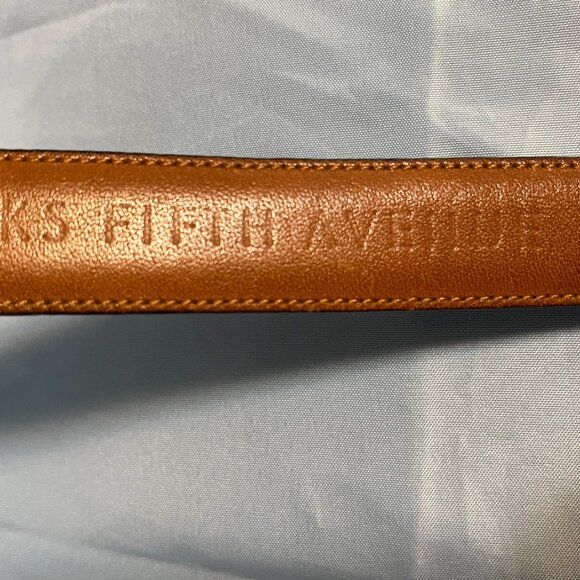 Saks Fifth Avenue Black Leather Belt Women\'s size 34 Width - 1 inch main image 4